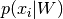 p(x_i|W)